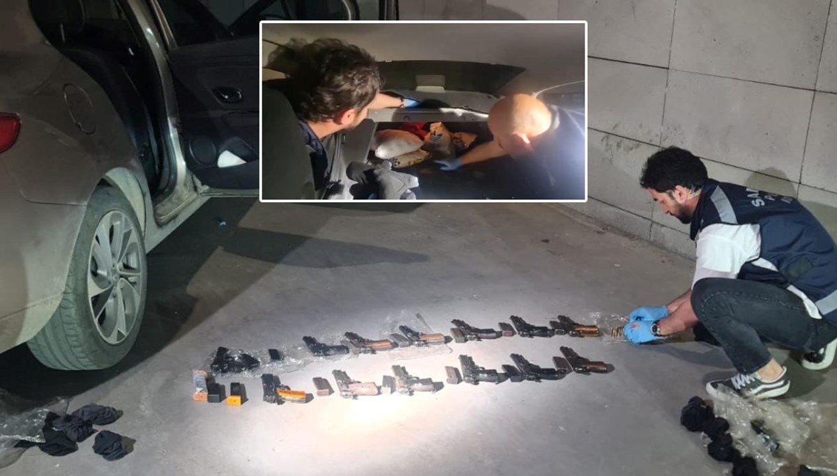 Gizli zuladan 17 tabanca çıktı
