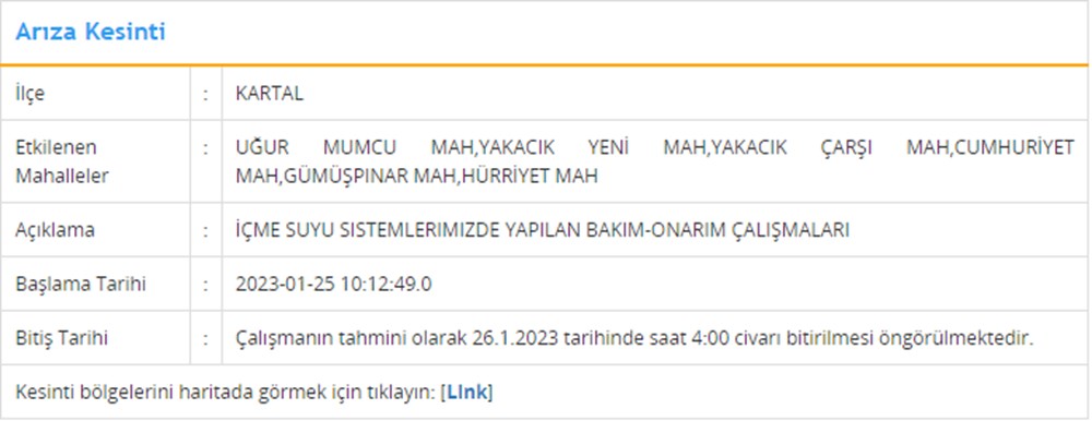 İstanbul'un 9 ilçesinde su kesintisi: 18 saat su kesintisi yaşanacak (25 Ocak İSKİ planlı su kesintisi listesi) - 2