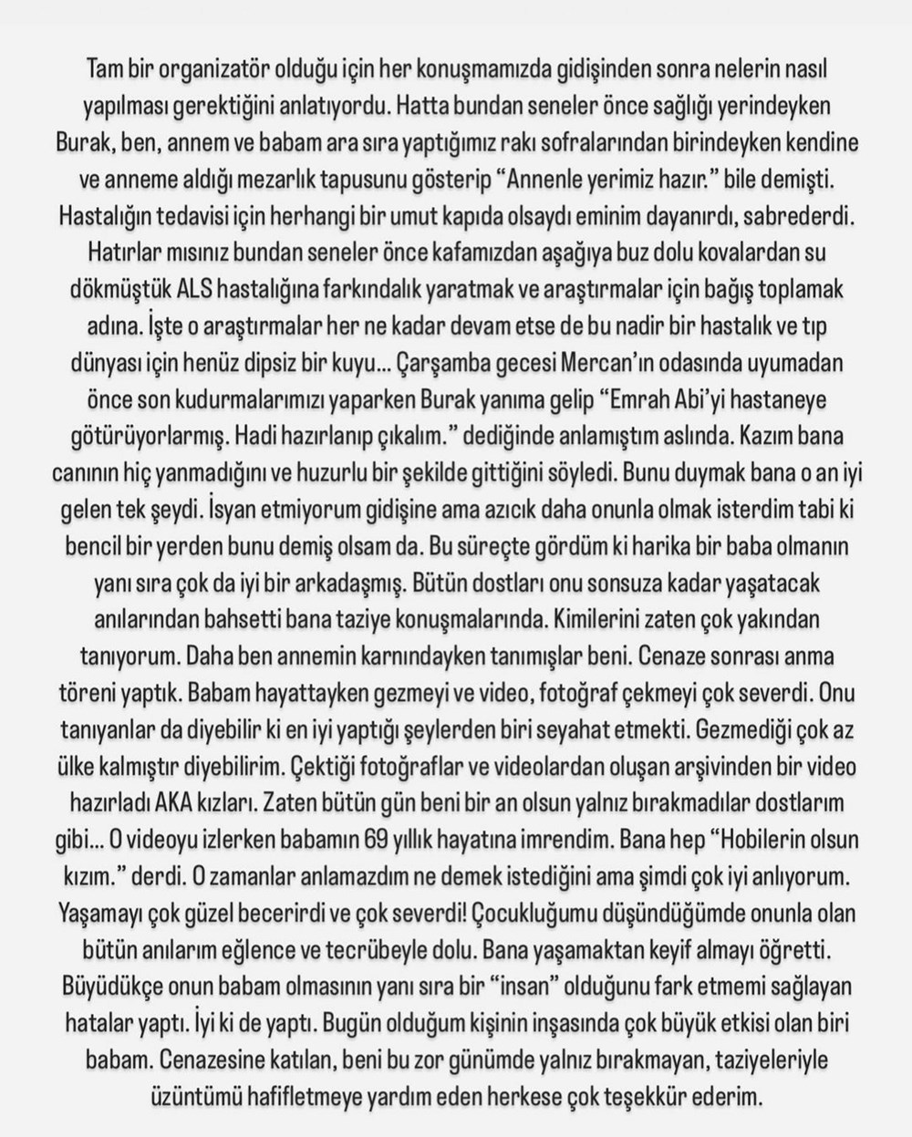 Baba acısıyla sarsılan Özge Özpirinçci'den son veda: Seni çok seviyorum - 6