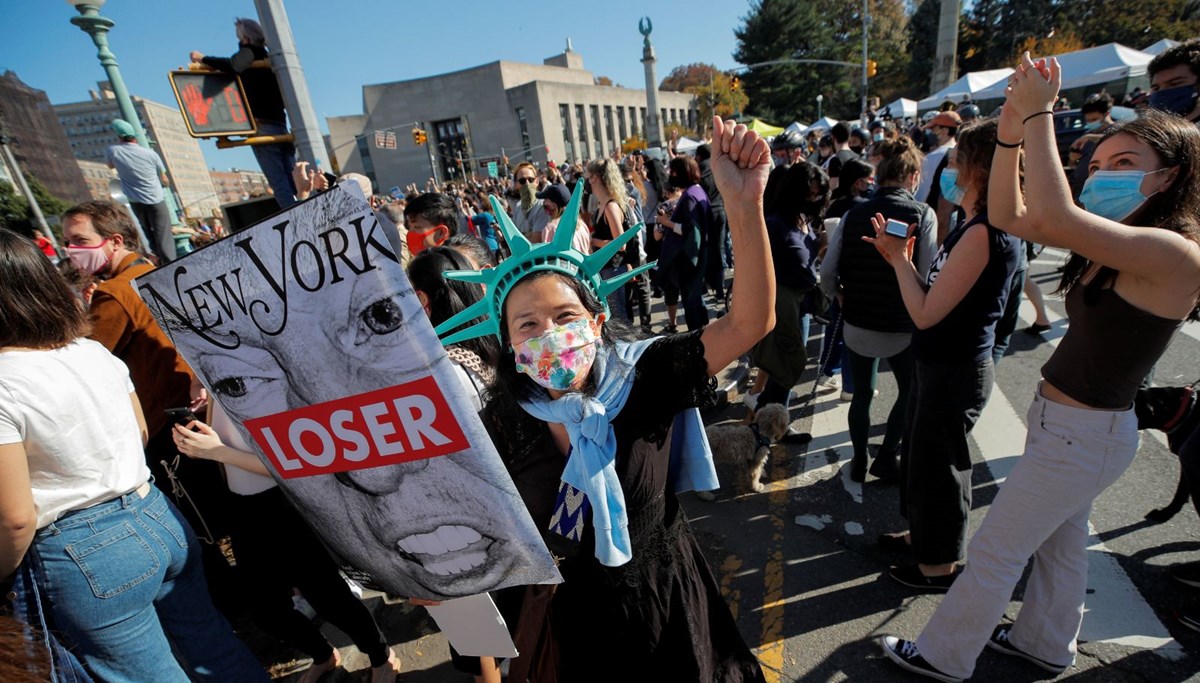 ABD sokaklarında Joe Biden kutlaması