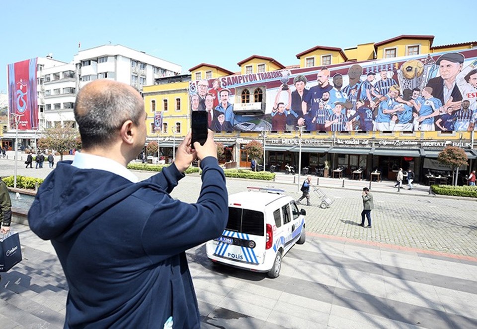 Trabzonspor için 350 metrekarelik afiş yaptırdılar - 1