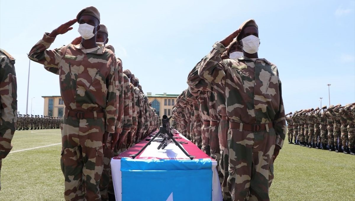6. Somali Piyade Taburu'ndaki 450 er yemin etti