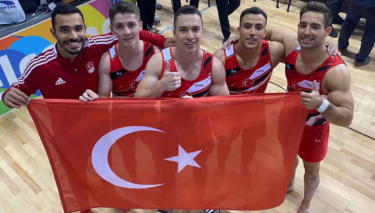 SON DAKİKA:  Akdeniz Oyunları'nda Erkek Milli Artistik Cimnastik Takımı'ndan altın madalya