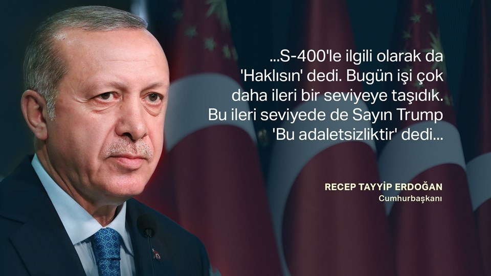 Cumhurbaşkanı Erdoğan: Trump, S-400 ve F-35 konularında Türkiye'ye destek verdi - 2