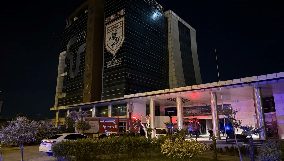 Samsun'da belediye binasında çıkan yangın söndürüldü Samsun'da belediye binasında çıkan yangın söndürüldü