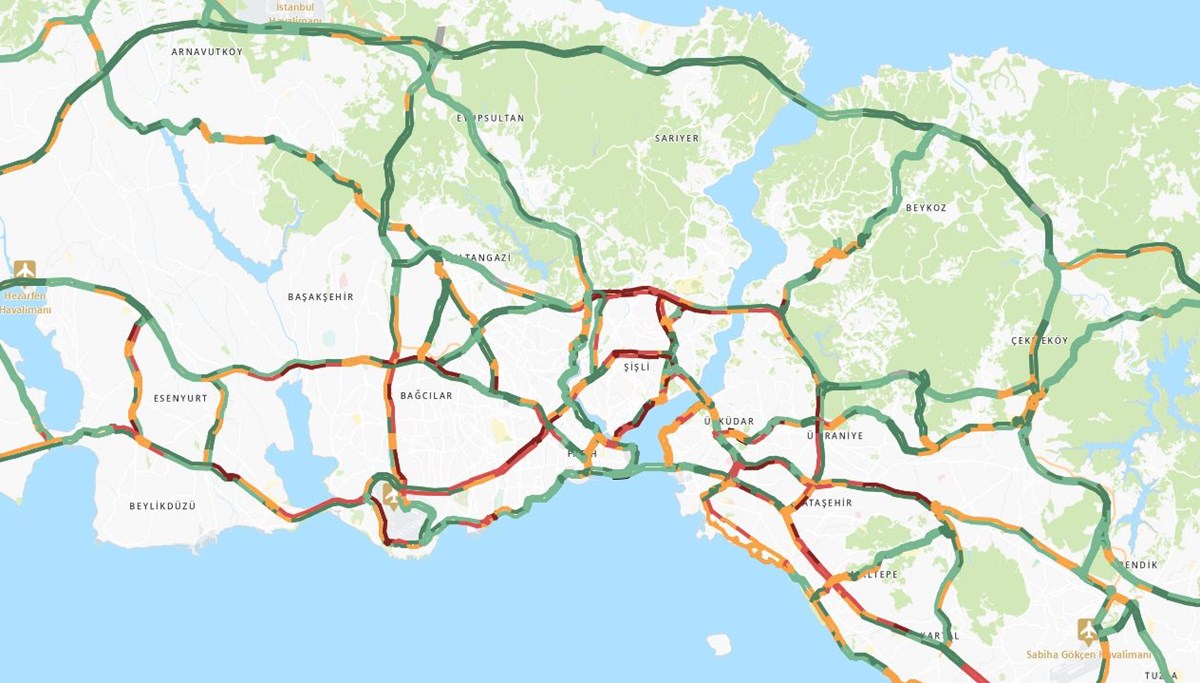 Deprem sonrası İstanbul'da trafik arttı
