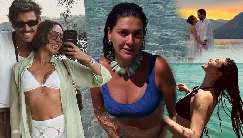 Ünlü isimlerden tatil pozları