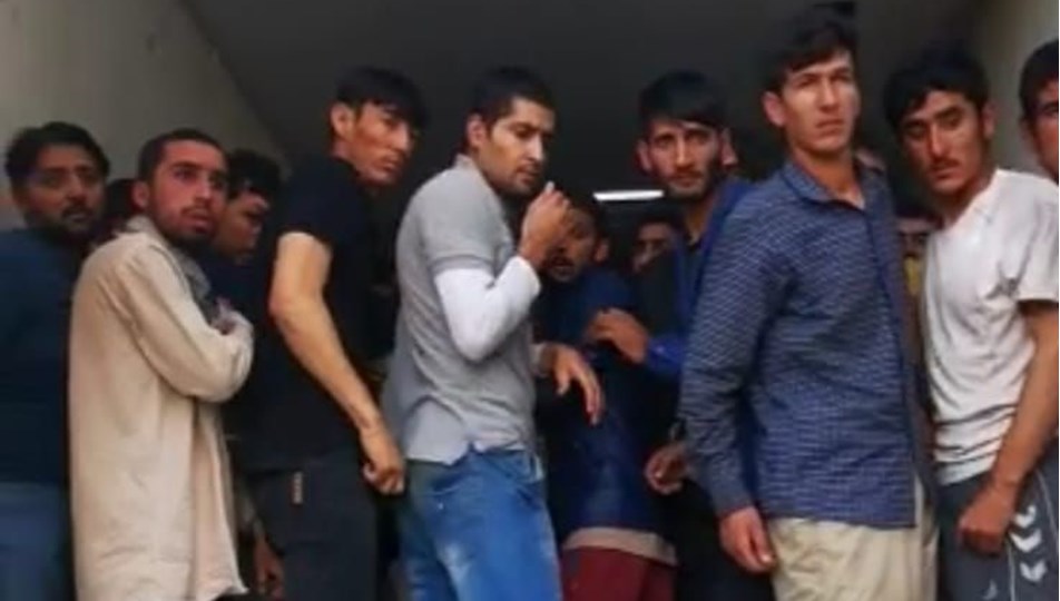 Van'da kapalı kasa kamyonda 158 kaçak göçmen yakalandı