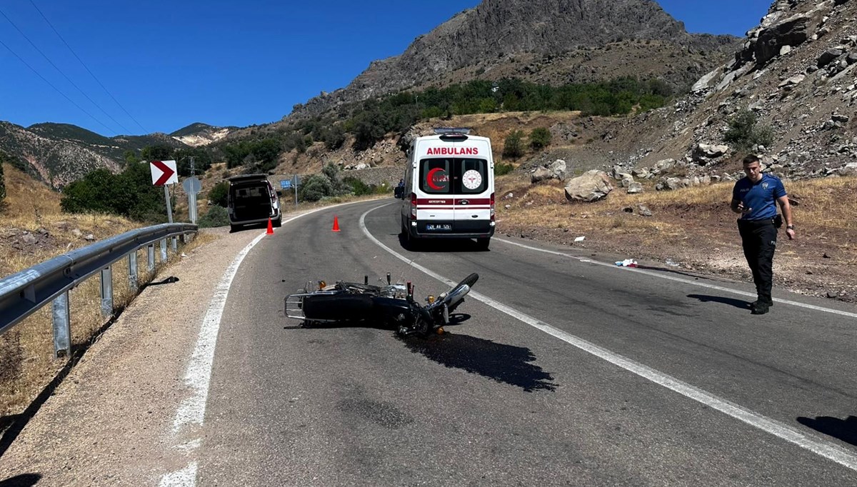 Motosiklet kazasında sürücü hayatını kaybetti