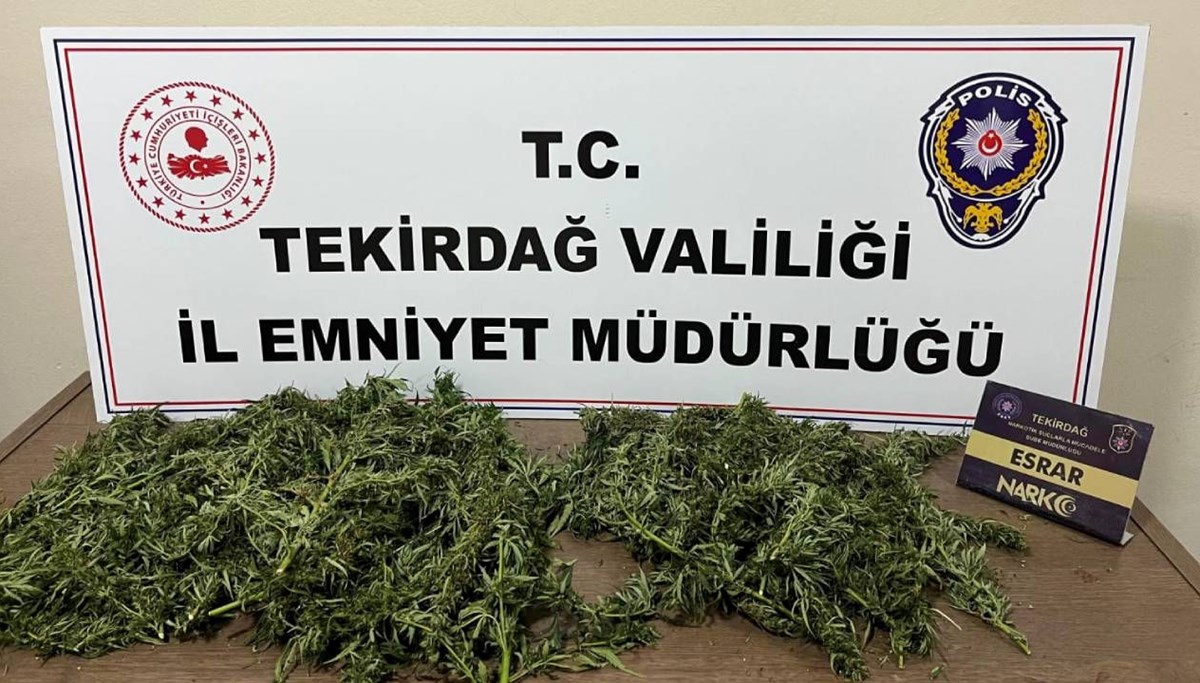 Tekirdağ'da uyuşturucu operasyonu