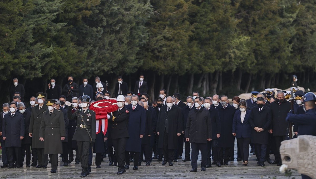 Anıtkabir'de 10 Kasım töreni