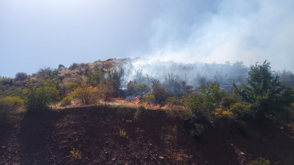 Siirt'te örtü yangını: Ekiplerin müdahalesi sürüyor - 7