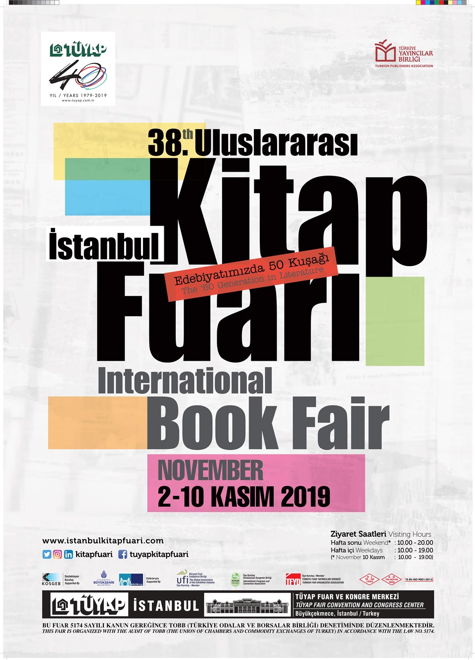 38. Uluslararası İstanbul Kitap Fuarı etkinlik programı açıklandı - 2