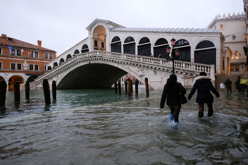 Venedik'te yine su baskını: Milyar dolarlık proje işe yaramadı - 12