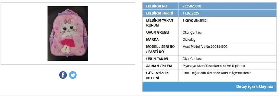 Piyasadan toplatılıyor! Çantadan yüksek miktarda kurşun çıktı - 1