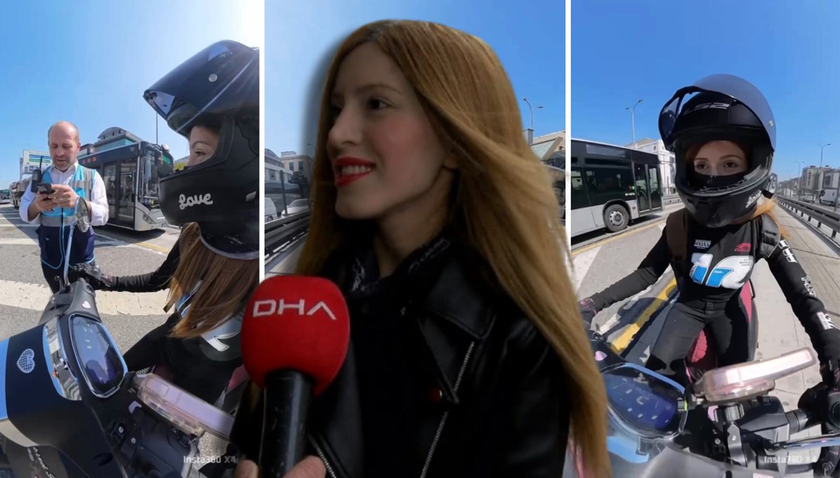 Motosikletli genç yanlışlıkla metrobüs yoluna girdi Motosikletli genç yanlışlıkla metrobüs yoluna girdi
