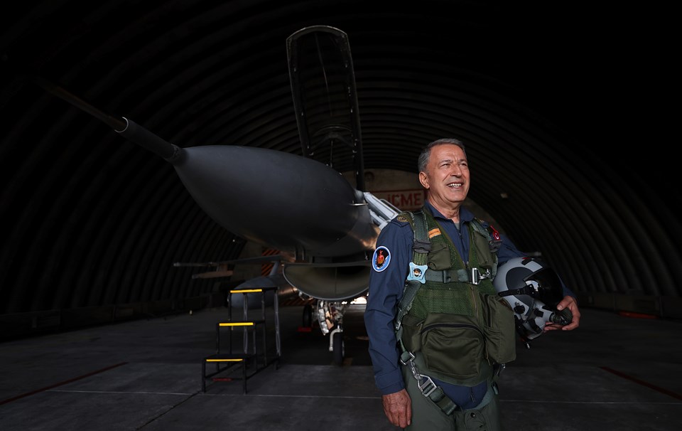 Bakan Akar'dan Ege'de F-16 ile uçuş - 4