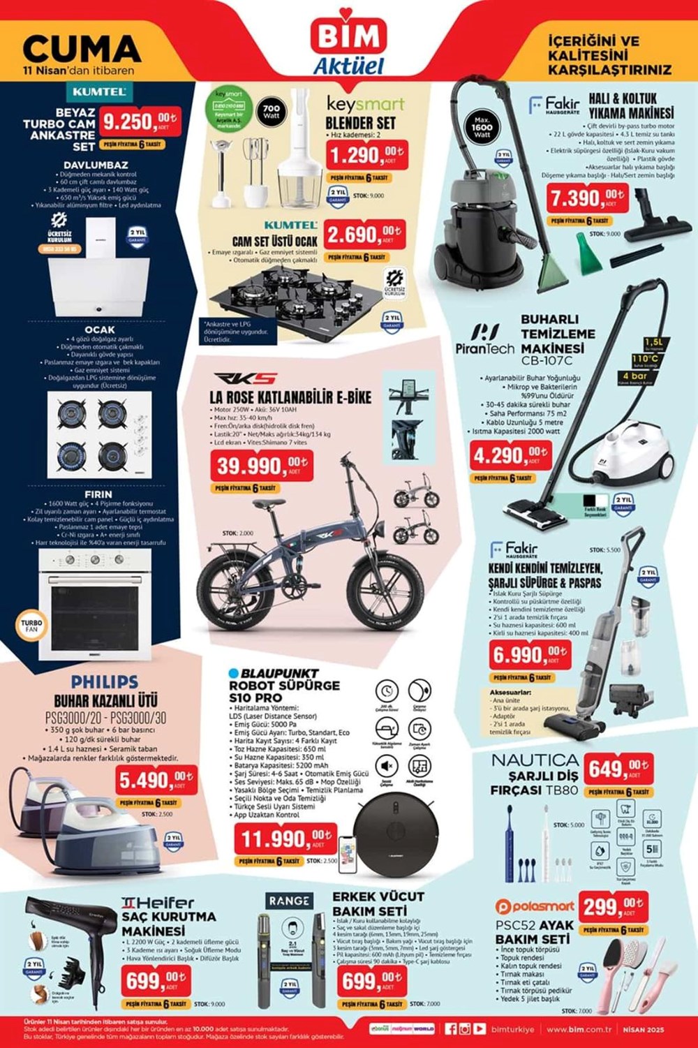 BİM market 11 Nisan cuma aktüel kataloğu: Televizyon, robot süpürge, valiz çeşitleri ve mop satışta 74 fb2jL8j2cEyqmb5W6NPm6g