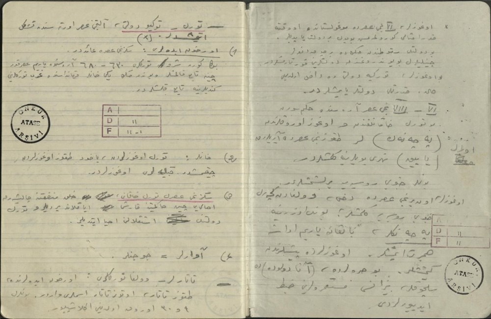 Atatürk'ün özel koleksiyondaki el yazısı notları ortaya çıktı - 14