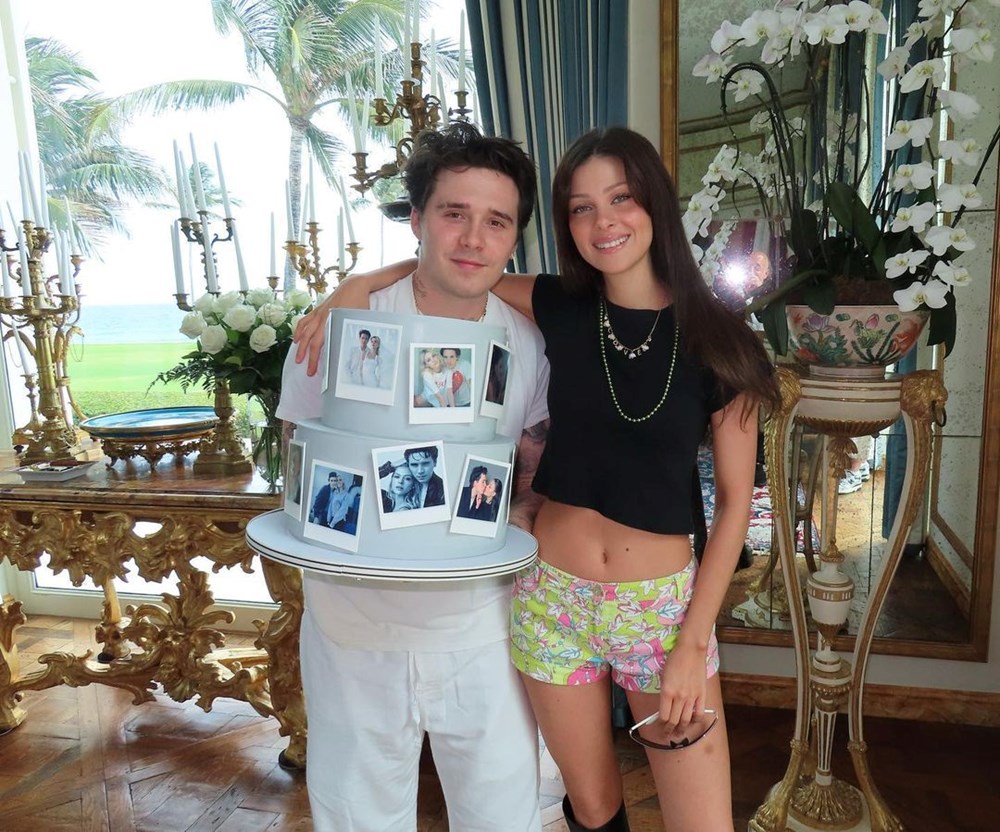 Nicola Peltz ile Brooklyn Beckham'dan evlilik yıl dönümü kutlaması - 3
