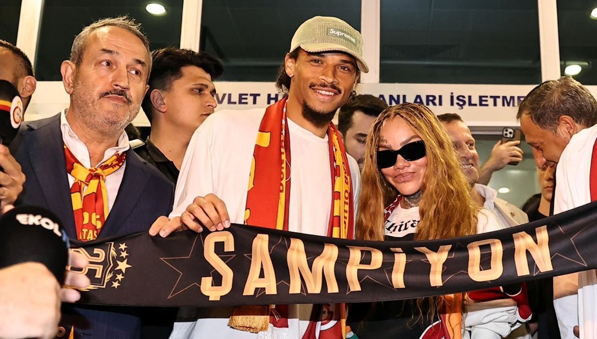Leroy Sane, İstanbul'a geldi