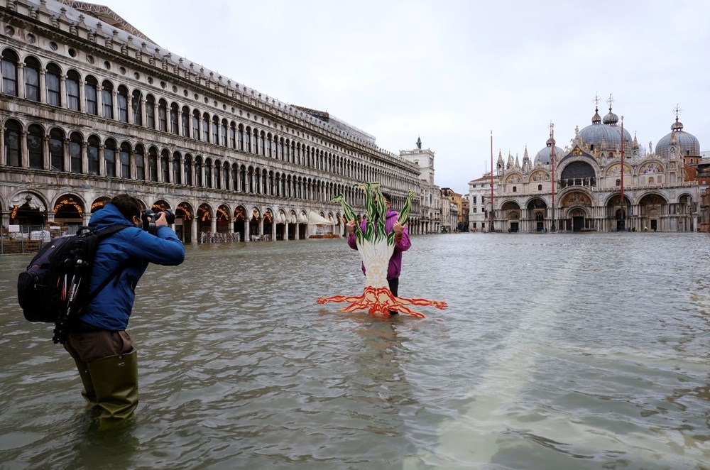 Venedik'te yine su baskını: Milyar dolarlık proje işe yaramadı - 8