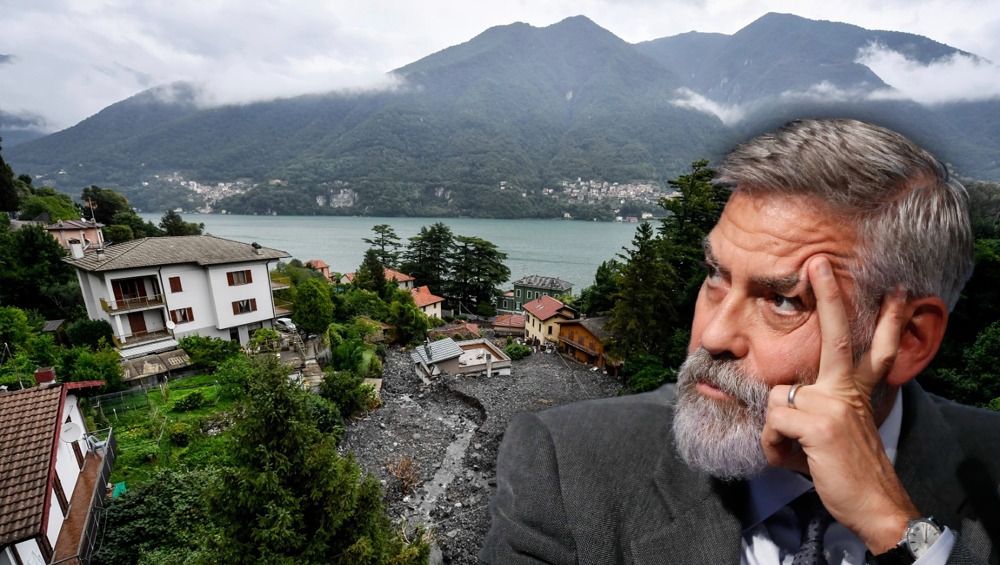 İtalya'daki sel George Clooney'in lüks malikanesi de vurdu - Vimarsana News