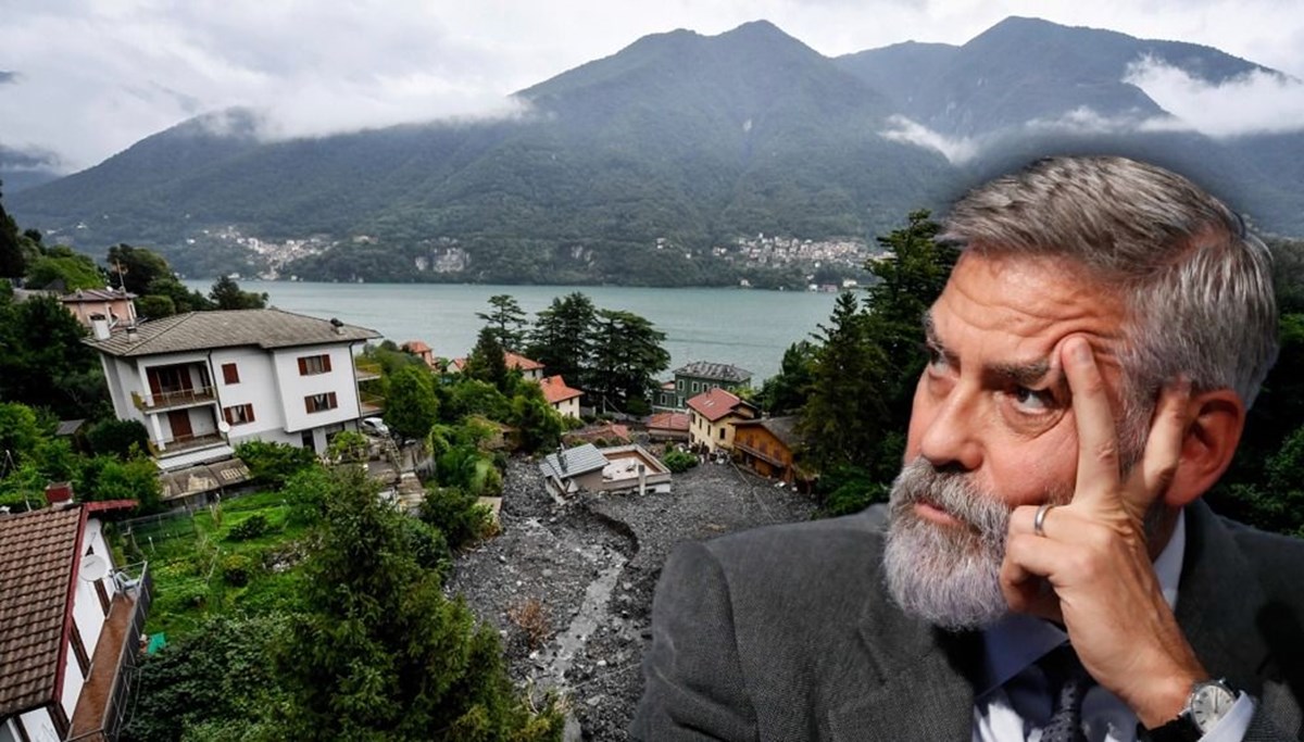 İtalya'daki sel George Clooney'in lüks malikanesi de vurdu