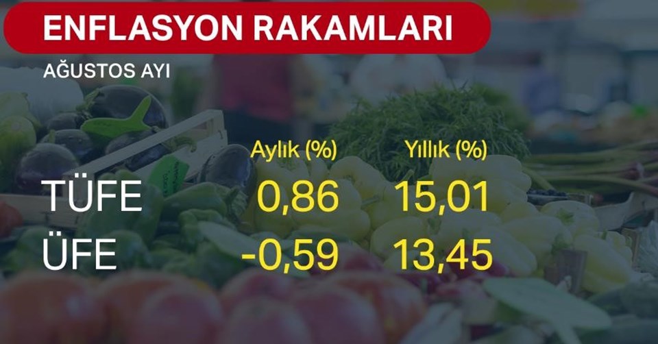 Ağustos ayı enflasyon rakamları açıklandı - 1