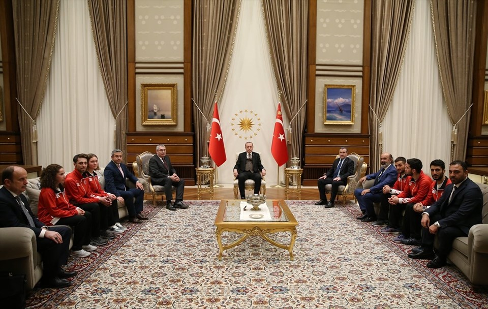 Erdoğan, 2018 Kış Olimpiyatları'na katılacak Türk sporcuları kabul etti - 1