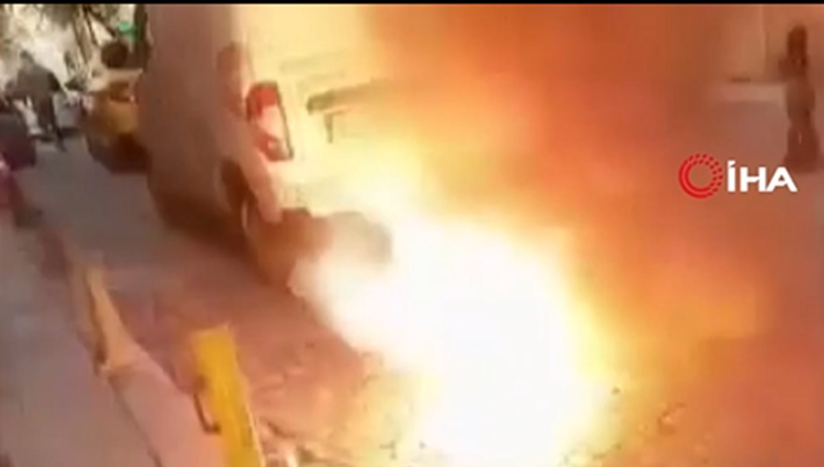 İstanbul’da yer altı kablosu bomba gibi patladı İstanbul’da yer altı kablosu bomba gibi patladı