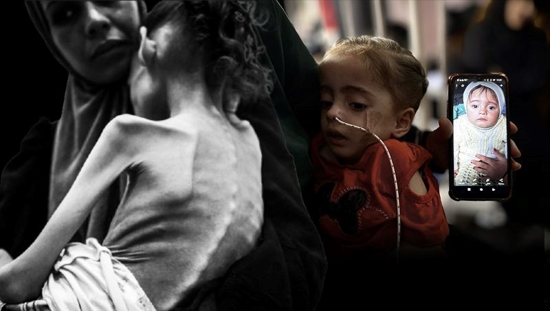 Küçük Meryem açlıkla mücadele ediyor