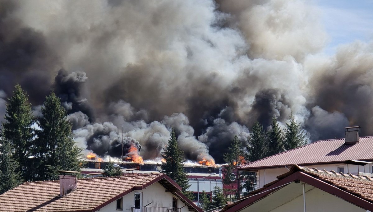 Bolu'daki fabrika yangını kontrol altında