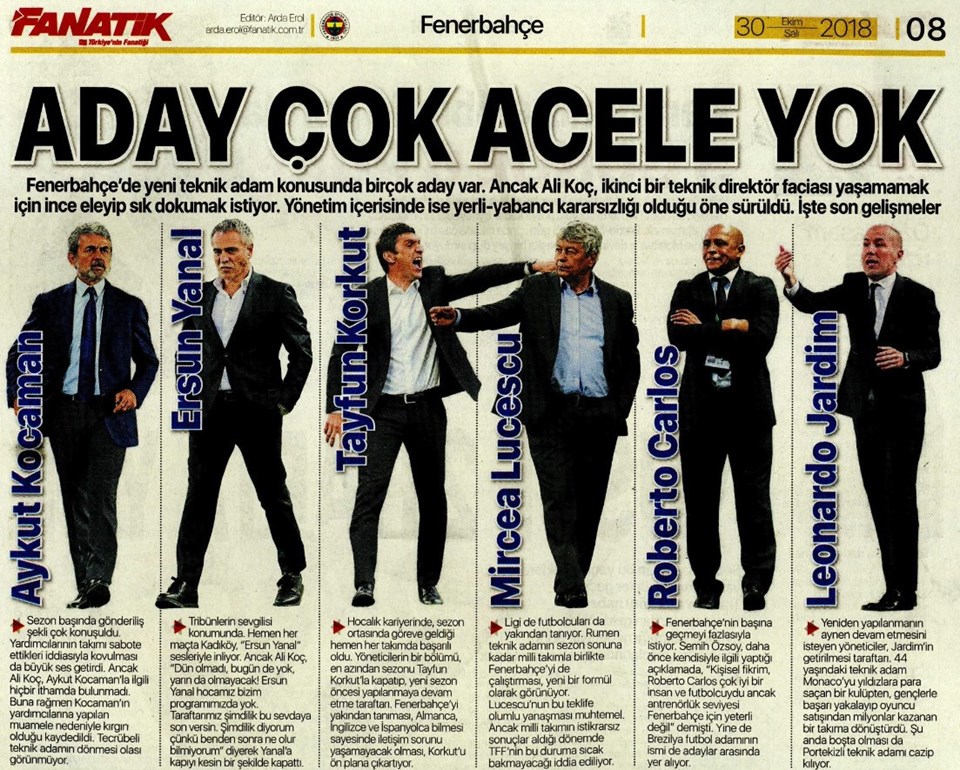 Fenerbahçe'ye hoca aranıyor (İşte basında yer alan listeler) - 2