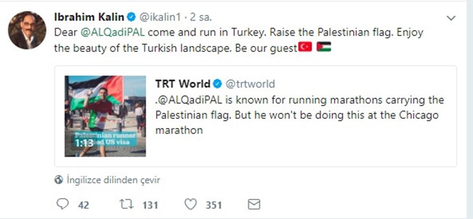 ABD'nin vize vermediği Filistinli sporcuya Türkiye'den davet - 1