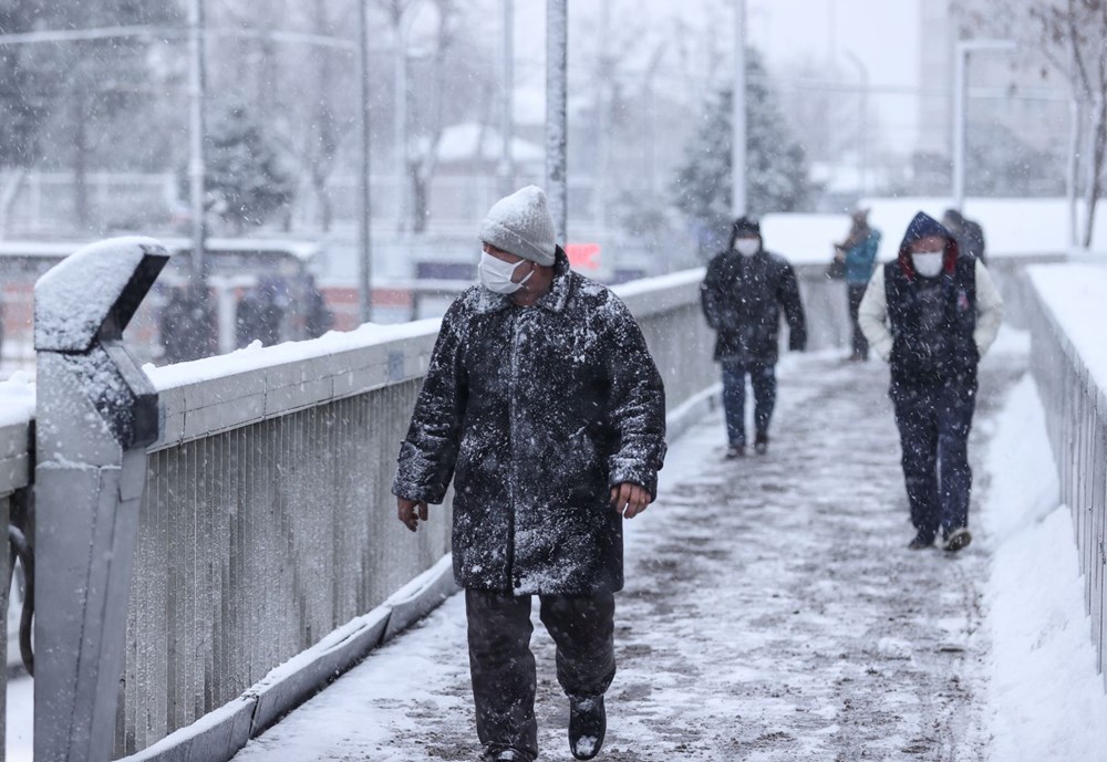 İstanbul'da kar yağışı yeniden etkisini artırdı - 21