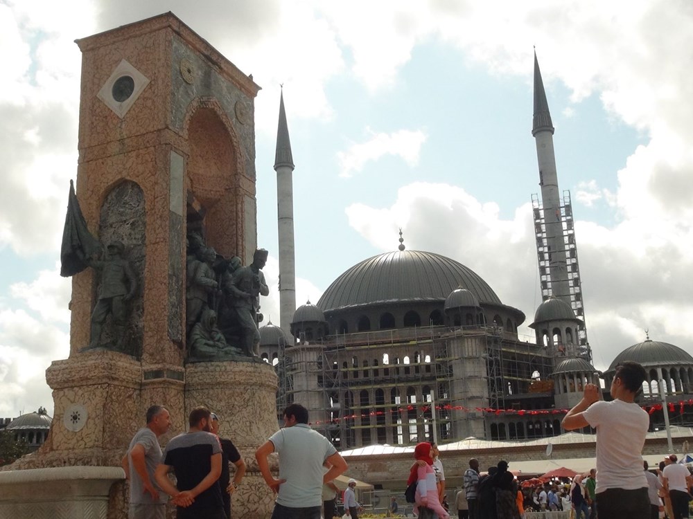 Taksim Camii’nin son hali havadan görüntülendi NTV