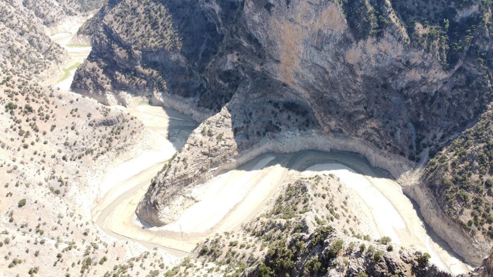 Doğa harikası İnceğiz Kanyonu'nun suyu çekildi - 7