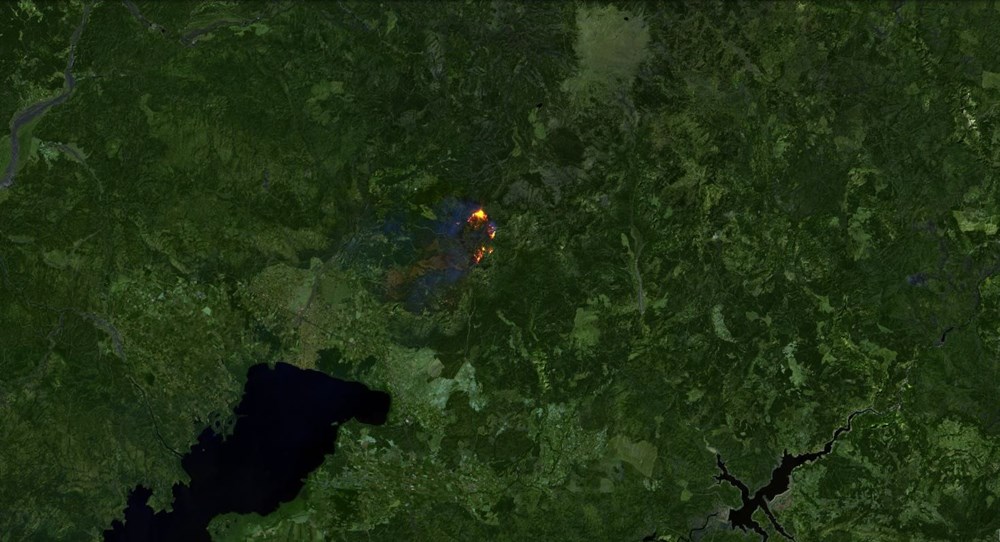 Orman yangınları uydudan böyle görüntülendi - 10