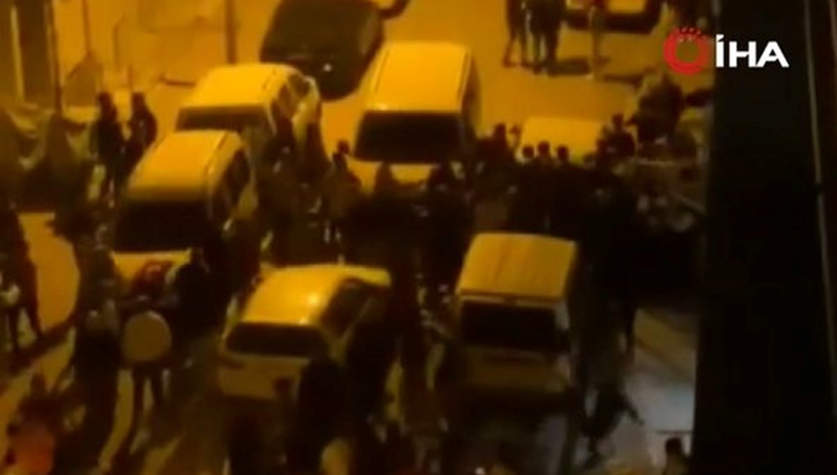 Asker eğlencesi mahalleyi karıştırdı: Tarafları polis ayırabildi