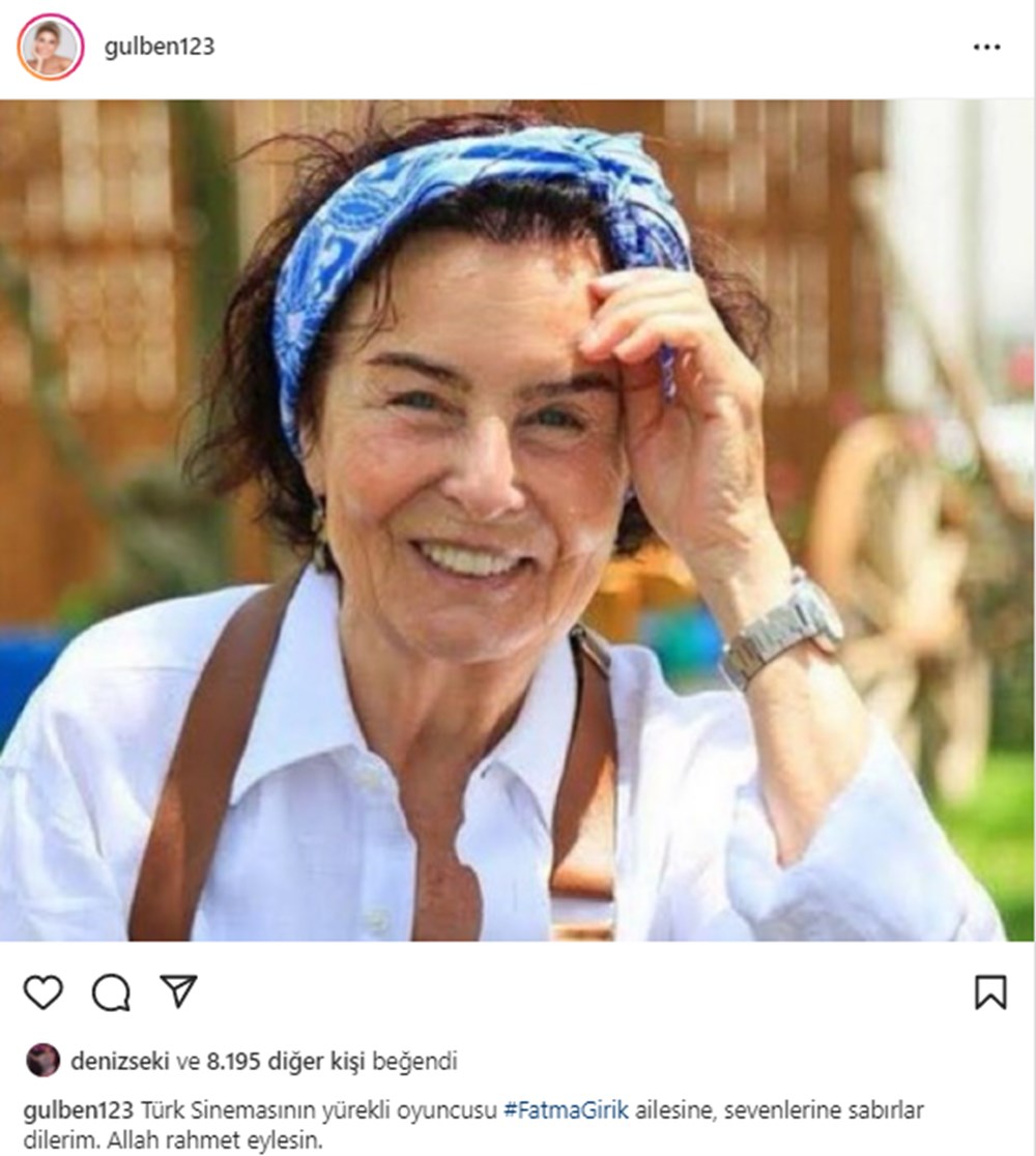Ünlüler Fatma Girik'e sosyal medya mesajlarıyla veda etti - 8