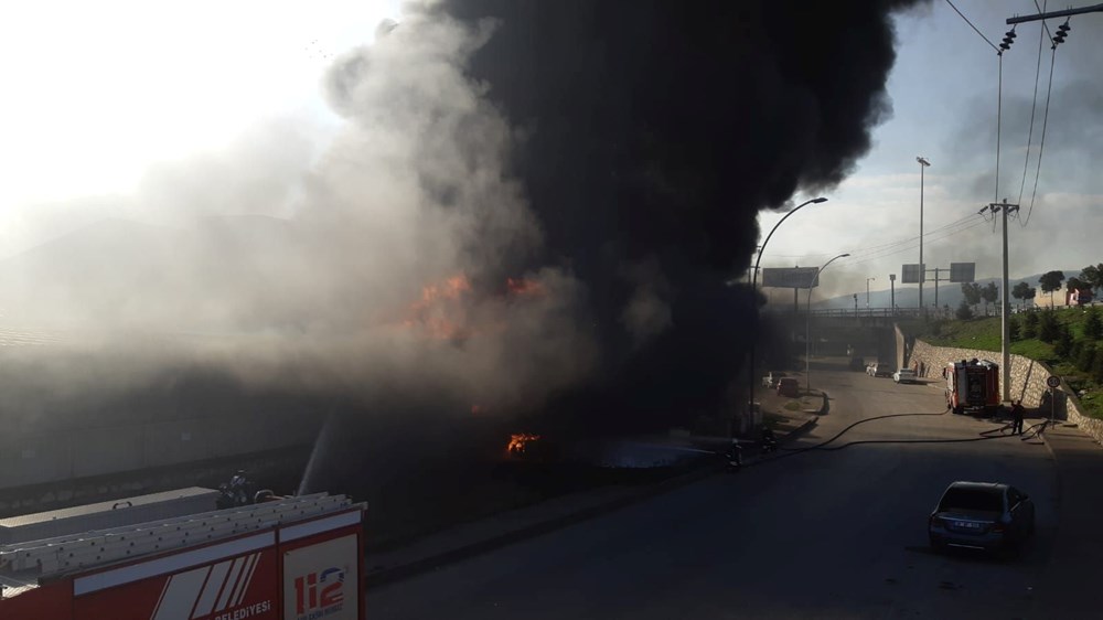 Kocaeli'de sanayi tesisinde yangın - 10