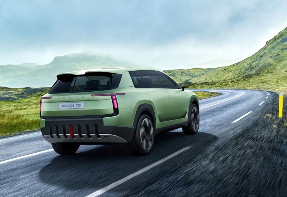 Skoda'dan yeni logo ve yeni elektrikli model: Vision 7S tanıtıldı - 8
