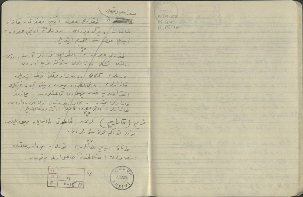 Atatürk'ün özel koleksiyondaki el yazısı notları ortaya çıktı - 19