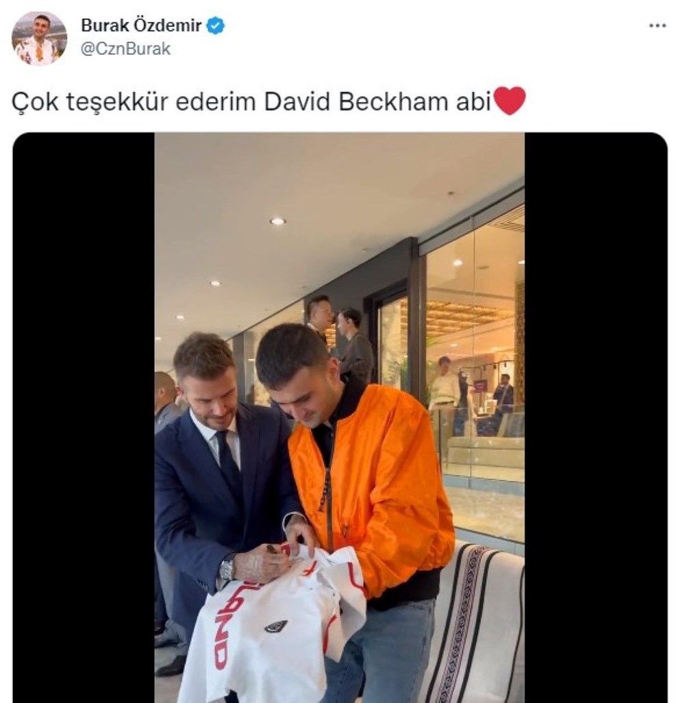 Sodyal medya fenomeni CZN Burak Katar'da David Beckham ile buluştu - 2