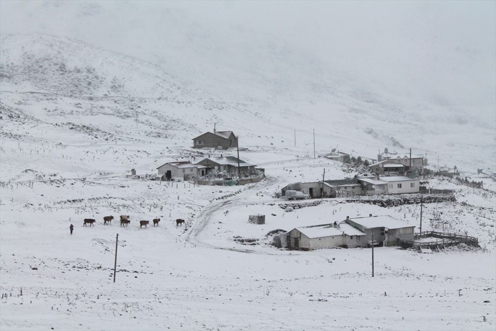 Yurttan manzaralar: Kar erken geldi - 36