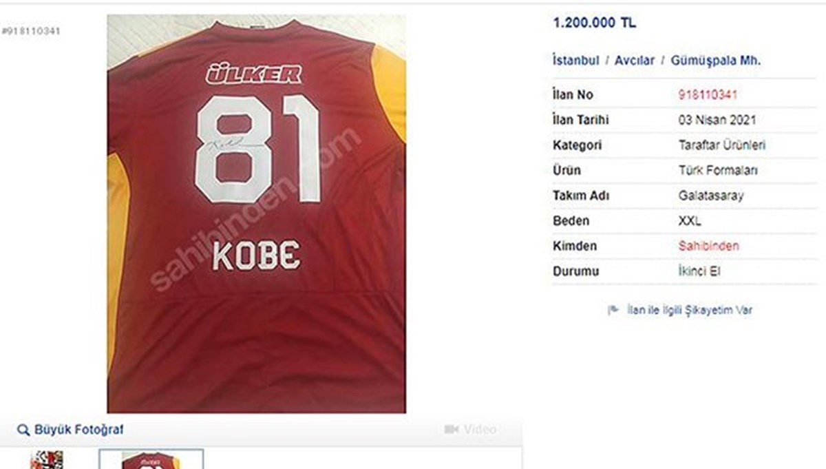 İmzalı Galatasaray formasına rekor fiyat