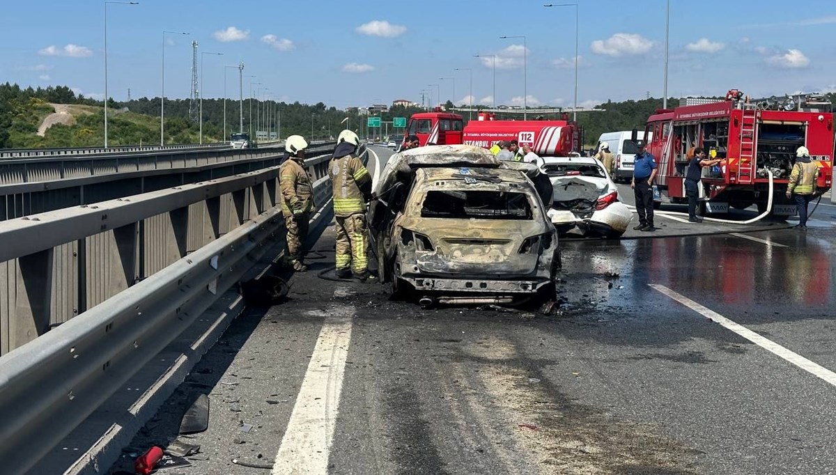 Kuzey Marmara Otoyolu'nda zincirleme kaza
