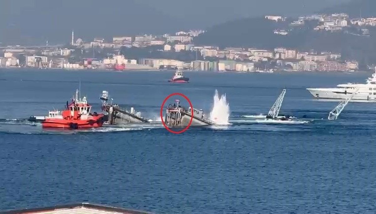 İzmit Körfezi'nin ortasında can pazarı: Batan yüzer havuzdan denize atladılar İzmit Körfezi'nin ortasında can pazarı: Batan yüzer havuzdan denize atladılar