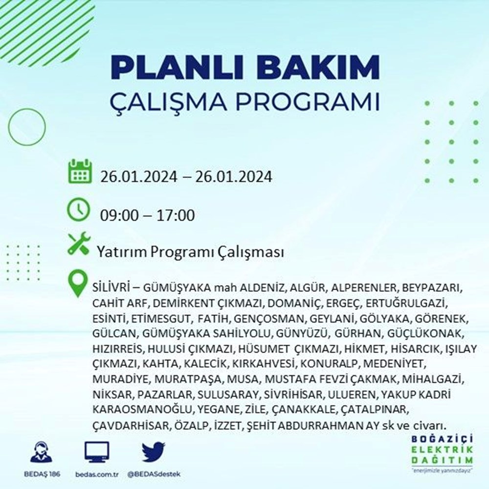 İstanbul'un 17 ilçesinde elektrik kesintisi (Avcılar, Bağcılar, Bayrampaşa...): Elektrikler ne zaman gelecek? - 18